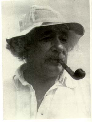 Einstein Smoking a Pipe